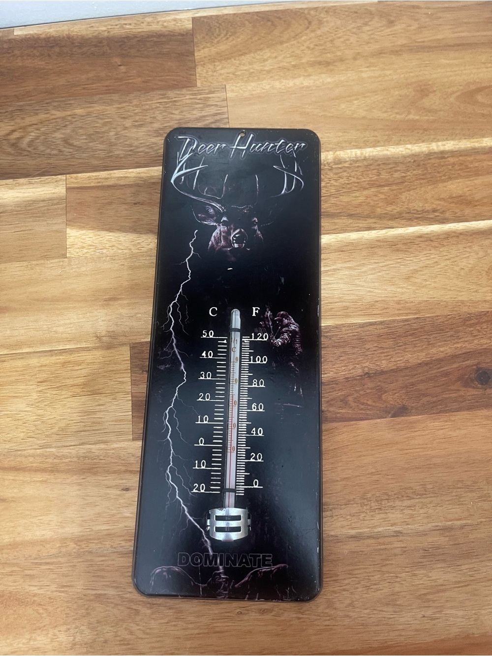 Deer Hunter Black Wall Thermometer — Dominate Design